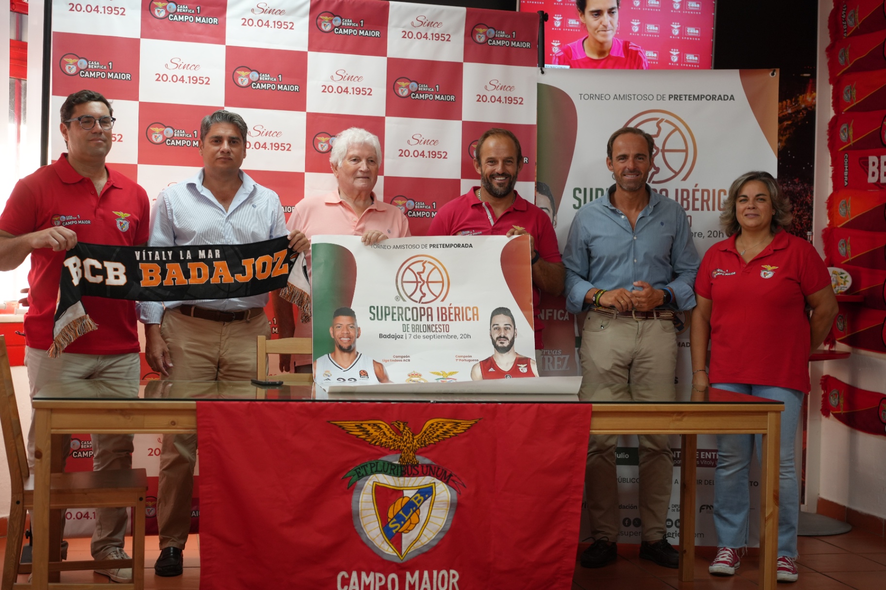 Presentación de la Supercopa en la Casa Benfica de Campo Maior